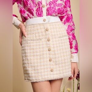 Sister Jane Garden Tweed Mini Skirt